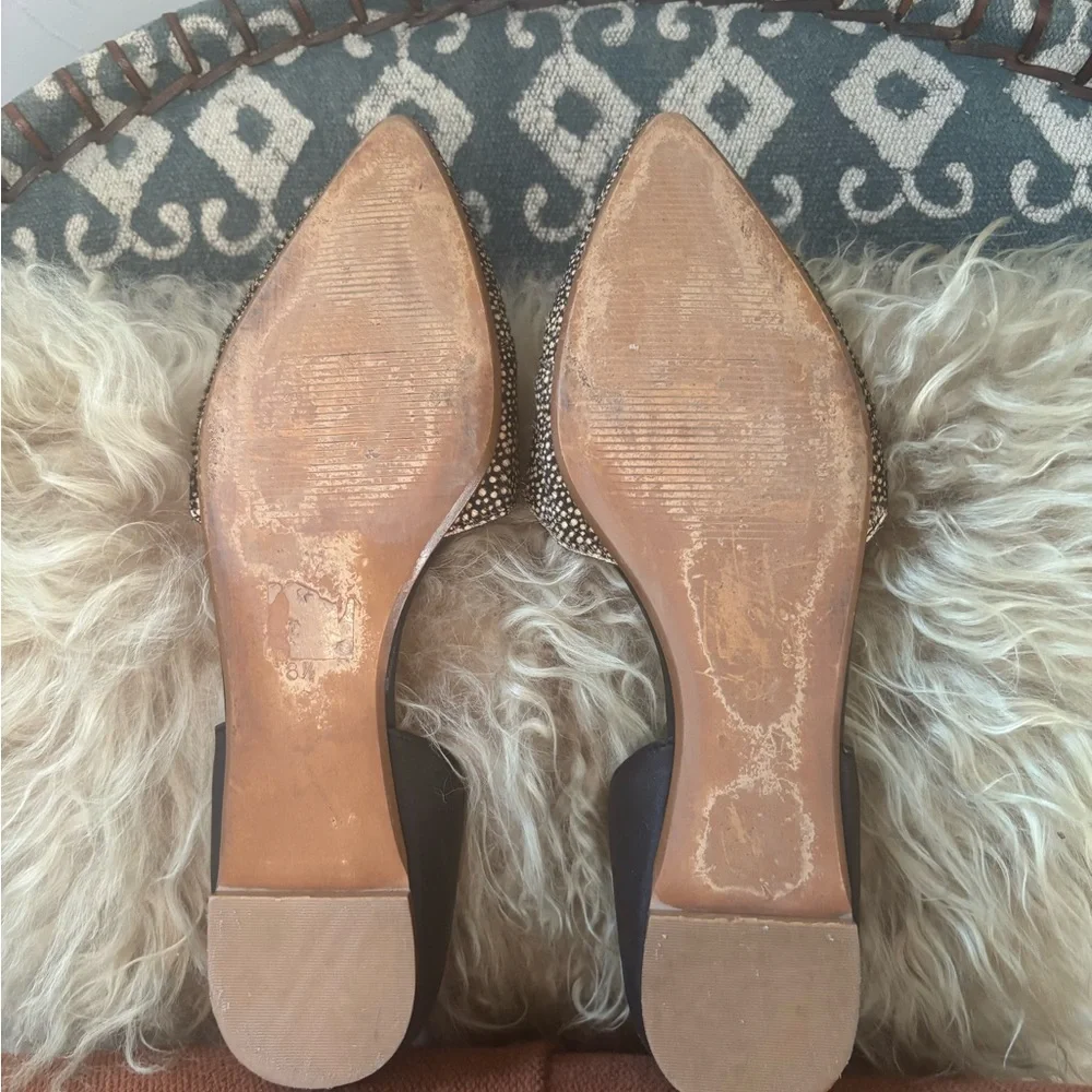 Madewell D’ Orsay Pointed Flats-Dotted Calf Hair - Picture 6 of 7